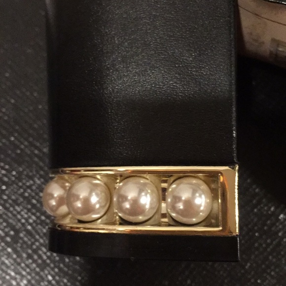 Karl Lagerfeld Sadie Pearl Heel Leather Booties - Picture 3 of 4